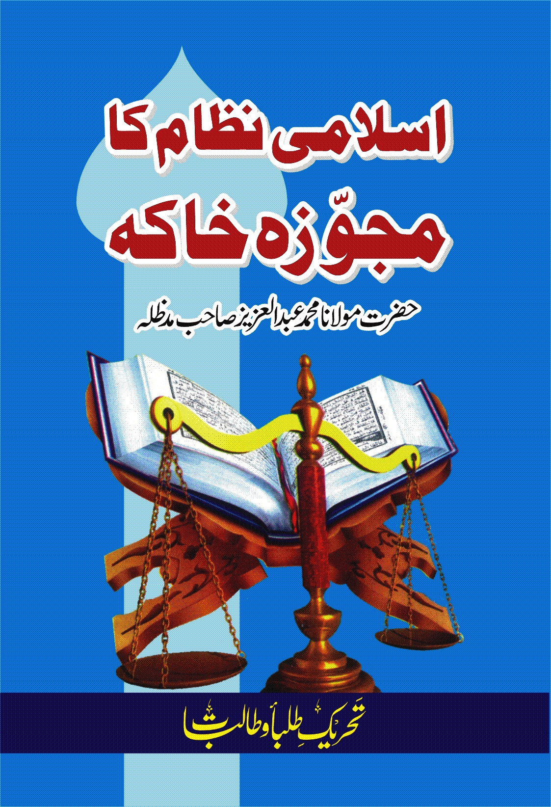 اسلامی نظام کا مجوزہ خاکہ Cover